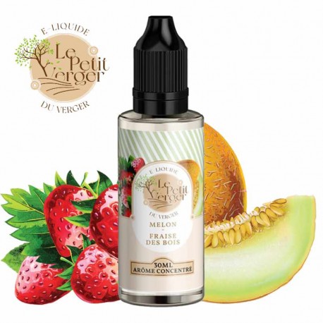 CONCENTRÉ MELON FRAISE DES BOIS 30ML - Le Petit Verger Savourea